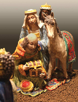 Presepe in Maiolica Policroma