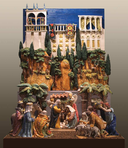 Presepe in Maiolica Policroma