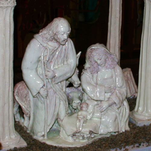 Presepe in Maiolica Bianca